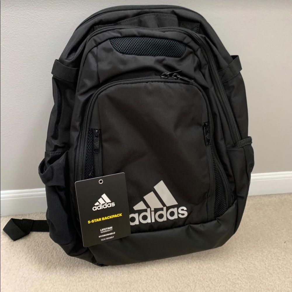 NWT adidas 5-Star Team Backpack, AVAILABLE IN WHITE OR BLACK, BRAND NEW!